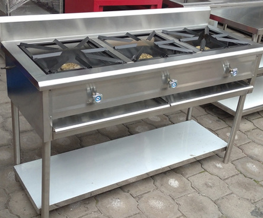 cocina industrial de acero inoxidable