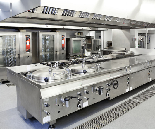 cocina industrial de acero inoxidable