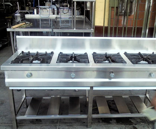 cocina industrial de acero inoxidable